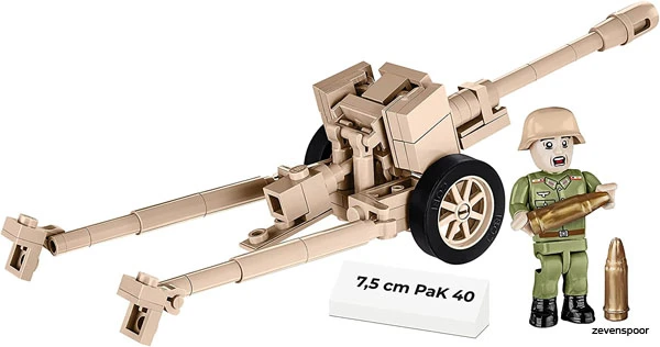 2252 Cobi Bouw Sets WW2 PAK 40 Kanon 4 2252 Cobi Bouw Sets WW2 PAK 40 Kanon - Afbeelding 4