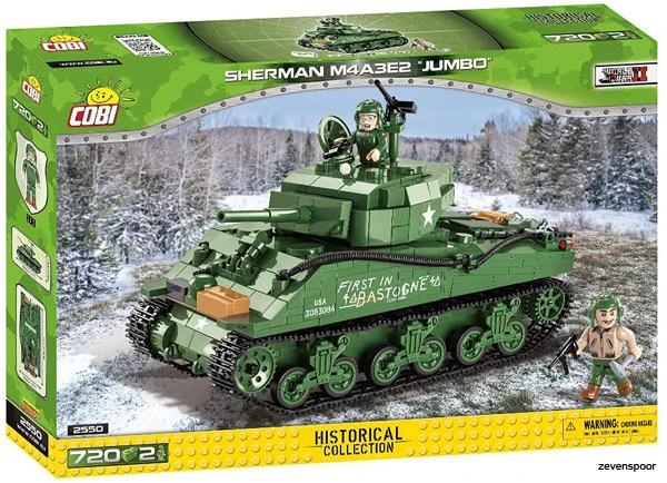 2550 Cobi Bouw Sets Sherman M4A3E2 2 2550 Cobi Bouw Sets Sherman M4A3E2 - Afbeelding 2