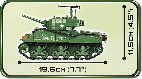 2550 Cobi Bouw Sets Sherman M4A3E2 3 2550 Cobi Bouw Sets Sherman M4A3E2 - Afbeelding 3