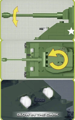 2705 Cobi Bouw Sets M4A3E8 Sherman -Speelgoed Kortingen CO2705 6