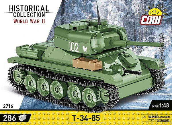 2716 Cobi WWII T-34-85 1 2716 Cobi WWII T-34-85
