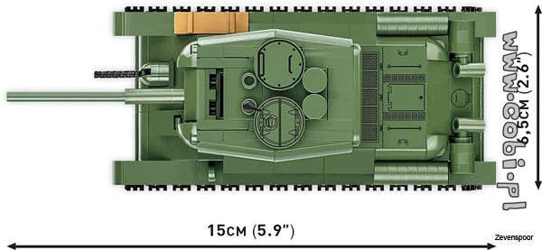 2716 Cobi WWII T-34-85 6 2716 Cobi WWII T-34-85 - Afbeelding 6