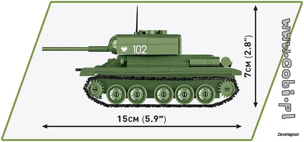 2716 Cobi WWII T-34-85 7 2716 Cobi WWII T-34-85 - Afbeelding 7