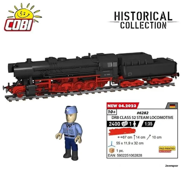 6282 Cobi Bouw Sets DRB Class 52 Steam Locomotive 1 6282 Cobi Bouw Sets DRB Class 52 Steam Locomotive