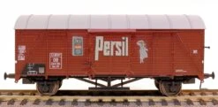23400 Exact-Train DB Bremen Gedeckter Wagen Gm/Gms39 (EUROP) Persil Beschriftung, Epoche IIIb