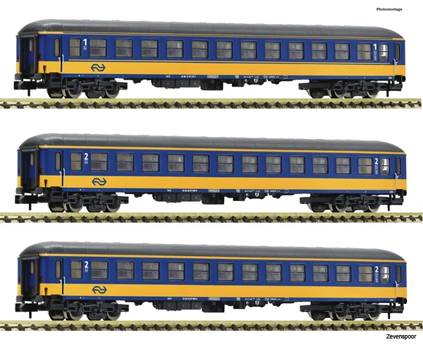 881917 Fleischmann Set 3x ICK Reisezugw. Ge/bl 1 881917 Fleischmann Set 3x ICK Reisezugw. Ge/bl