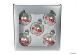 12448 Marklin Kerstbal Zilver Set 5