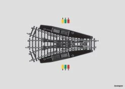 2270 Marklin Dreiwegweiche R424,6 Mm